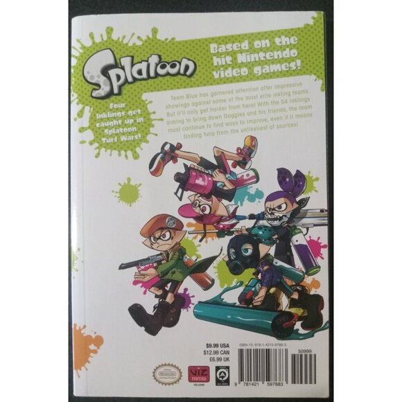 Splatoon Vol 2 Manga by Nintendo & Viz – 2018 PB VG+ - Picture 2 of 2